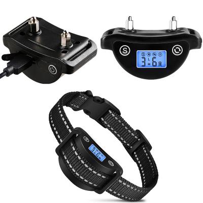 China Best Electric Bark Dog Fork Dog Trainning Device Automatic/Fixed Device No Bark Collar Dog Bark Collar Deterrents Anti for sale