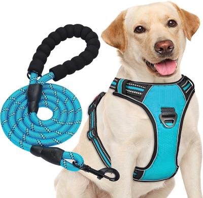 China Training Dog Traffic Leading 2022 Reflective Pet Vests, Soft Mesh Filler, No Pull Front, Dog Strap With Handle for sale