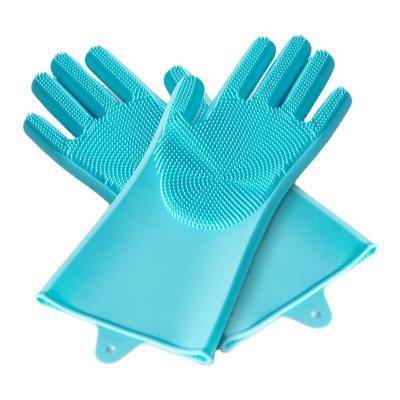 China Viable Wholesale Silicone Rubber Gloves Pets Use Rubber Seals To Wash Magic Gloves For Families for sale