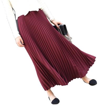 China Good Quality Mini Women Knit Fashion Cardigan Breathable Long Plaid Pleated Skirt New for sale