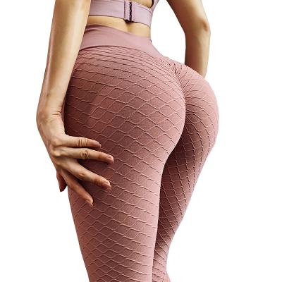 China Custom Women Yoga Pants Gym Fitness Clothing High Waisted Antibacterial Sexy Compression Tights Lift Up Butt Gaiters Crack! crack! for sale