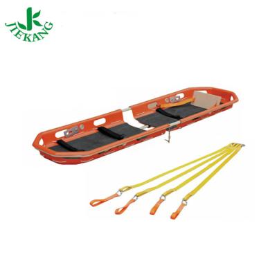 China Lastic ABS+Aluminum Alloy Tube Jiekang Hospital First Aid Rescue Rescue Basket Foldable Stretcher For Life Saving for sale