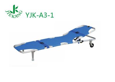 China Hot Rescue Promotion Ambulance Fixed First Aid Equipment Patient Transfer Folding Stretcher With Wheels for sale