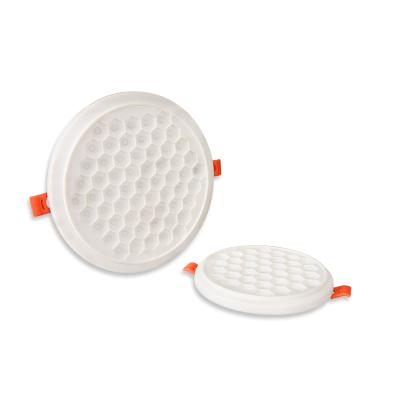 China New Modern High Brightness 18w Led Panel Light Lamp Honeycomb Cutout Height Adjustable Embedded Patch for sale