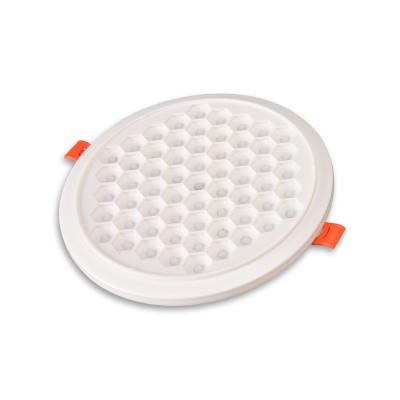 China Modern Dimmable 20W LED Panel Light Honeycomb Frameless Adjustable Cut-Off Size Embedded Patch Hole Size for sale