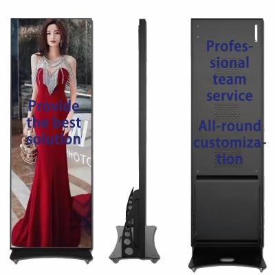 China Indoor Digital LED Poster Screen For Shopping Mall Floor Stand Display OEM Voll Farbe for sale