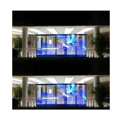 China Custom P5.2 - 10.4mm Transparent LED Film Display Screen For Within OEM for sale