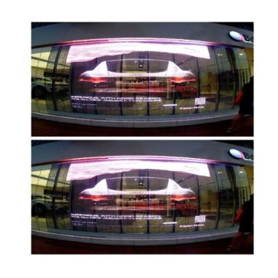 China Transparent Peelable LED Display Screens Advertising Touch Screen Type for sale