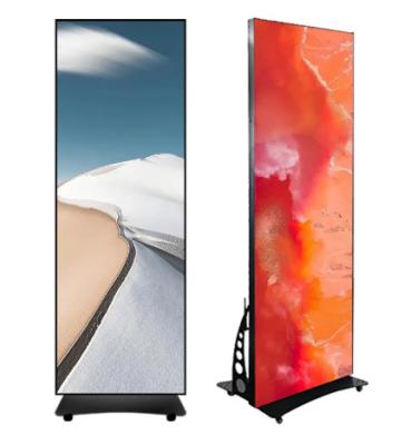 China Indoor  Led Poster Floor Standing Display Screen   P1.5 P1.6 P1.8 P2.0 P2.5 P3 for sale