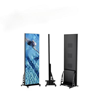 China Wifi Control Poster Led Display Indoor Floor Standing HD P2.5 Full Color LED Display Screen Poster Te koop