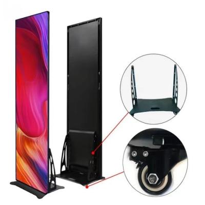 China LED Poster Display P2.5 Movable Easy Carry Indoor LED Poster Display Screen LED Placard Menu for sale