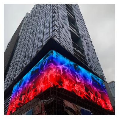 China Outdoor Led Screen Display  Advertising Wall Panel Big Video Poster Giant Billboard Display Outdoor LED Film Screen for sale