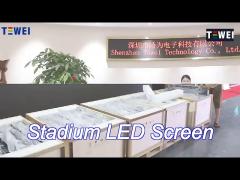 stadium led screen full color sports perimeter led display good color uniformity quick installation