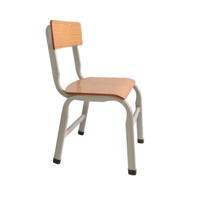 China Modern Wood Grain Steel Pipe Chair Home Study Table and Classic Chair Back Chair Study Stool for Primary and Middle School Students for sale