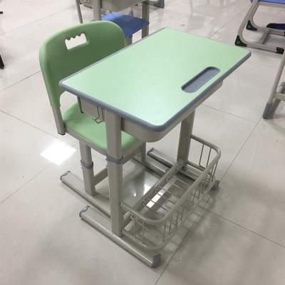 China School Sets Modern Used School Desk And Chair With Book Shelves for sale