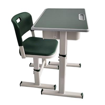 China Modern Student Study Desk And Adjustable Chair Lift Desk And Chair Set for sale