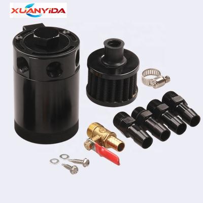 China Custom Aluminum Alloy Aluminum Three Holes Case Oil Hook Reservoir With Air Filter for sale