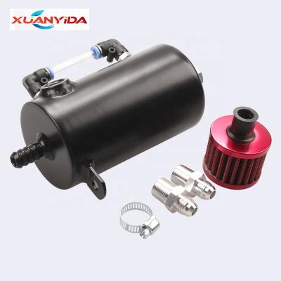 China Durable Aluminum Alloy Universal Air Filter 500ml Oil Catch Can For Racing Car for sale