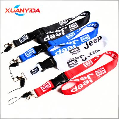 China Latest Customized Company Name Nylon Jeep Lanyards On Sale for sale