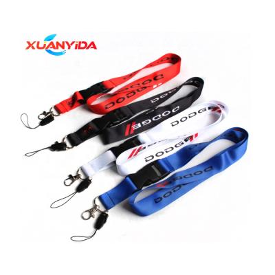 China Nylon Polyester Printed Backstage Passes Dodge Key Chain Lanyards For Automobile for sale