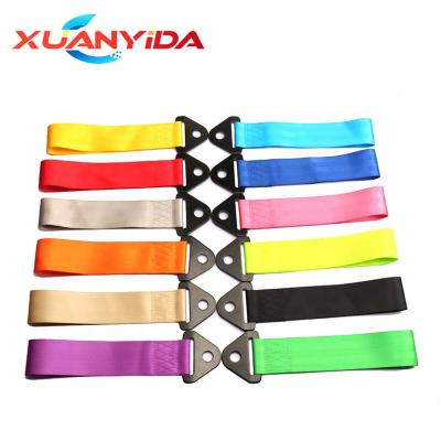 China Custom Nylon Wholesale Promotion Logo Tow Straps Fit For All Cars for sale