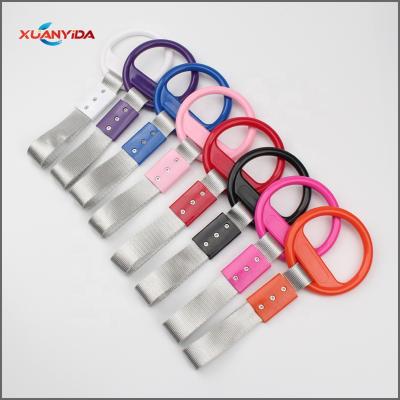 China Brief & Color New Arrival Round Shape Interior Handle Strap Simple Bus Car Pull Rings for sale