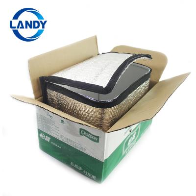 China Disposable 12x12x12 Double Bubble Insulated Shipping Carton Liners Insulation Zip Lock for sale