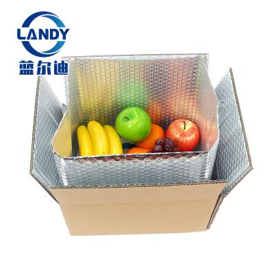 China Disposable 14x14x12.5 Cardboard Printed Insulated Cold Packing Corrugated Shipping Box Mailer for sale