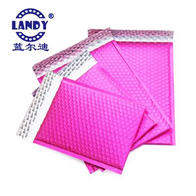 China Wholesale Decorative Poly Pocket Bubble Mailers Pink , Pink Poly Bubble Envelopes for sale