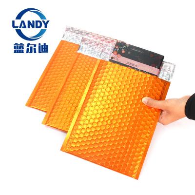 China Cheap Pocket Bubble Envelopes Orange Decorative Bubble Mailer , Cheap Decorative Bubble Envelopes for sale