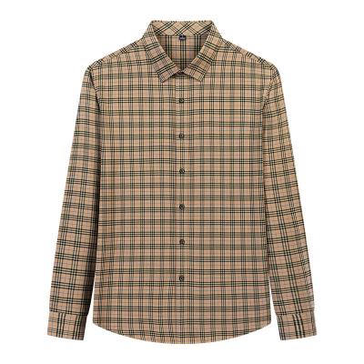 China Wholesale Fancy Anti-pilling Cotton Casual Oversized 100% Cotton Clothing Long Sleeve Check Plaid Shirts For Men for sale