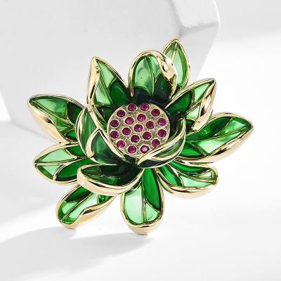 China Retro and modern New drop enamel vintage brooch premium corsage coat accessories brooch for sale