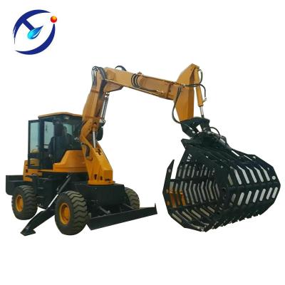 China Chinese factory telescopic arm grabber loader for cotton, sugarcane, vegetables, branches, feed, wood, waste… for sale