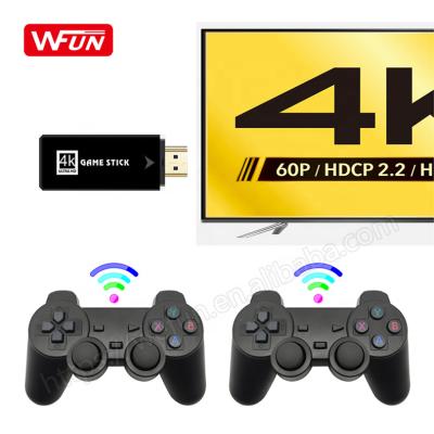 China Support Dual Retro 4k Game Stick Radio Multi Players 2.4G Controller U8 Family H-D TV Video Game Console Built-in 2500 Games For Mame Arcade for sale