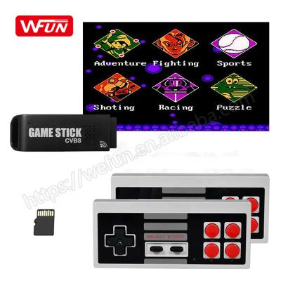 China Support TV Multi Players Plug And Play Retro 8 Bit Video Game Stick Console With Built-in Doule 2.4G Gamepads 300 Wireless Repeat Games None For NES for sale