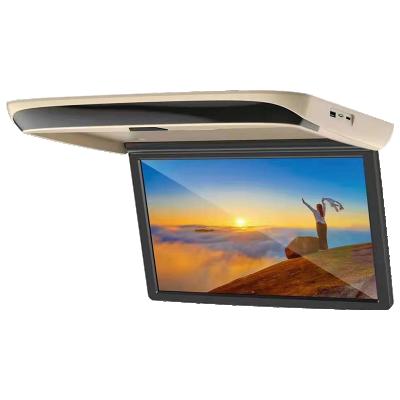 China Other 13.3 Inch 1920*1080P Car Monitor Roof Ceiling Mount TFT LCD Flip Down Monitor for sale