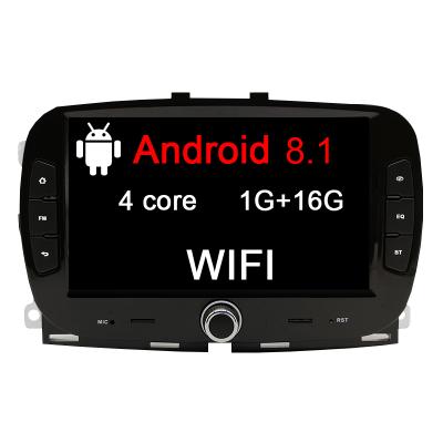 China For Car 2din 1+16G Android 8.1 Car Radio GPS Navigation For FIAT 500 2016 2017 2018 2019 Car Multimedia Players for sale