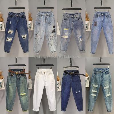 China Breathable factory produces new 2023 hot jeans women's summer Harlan jeans at a low price for sale