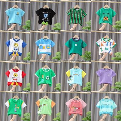 China Wholesale 2023 New QUICK DRY Cotton Half Sleeve T-shirt Short Sleeve Top Summer Boys T-shirt For Baby Boy for sale