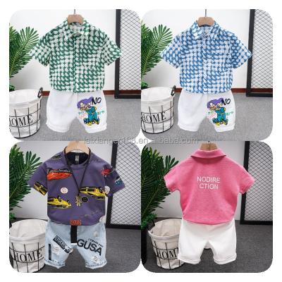 China Other Wholesale Latest Fashion Baby Party Kids Summer Party Girl Set 2 Piece T-shirt Shorts for sale