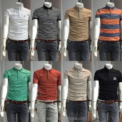 China new popular Anti-wrinkle men's lapel top most popular men's short sleeved high quality polo shirt for sale