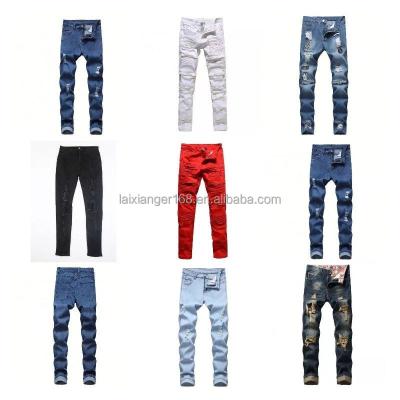 China QUICK DRY made in high waist men's jeans slim elastic hot summer men's jeans china wholesale for sale