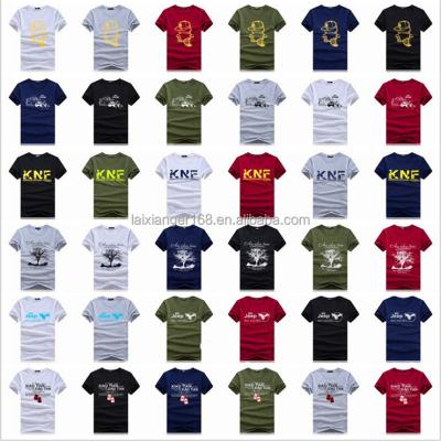 China 2023 Summer T-shirt New Short Sleeve Men's T-shirt Breathable Anti-wrinkle 100% Cotton Sweat Absorption for sale