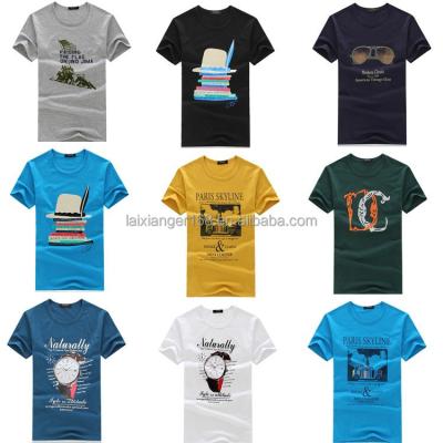 China Anti-wrinkle 2023 printed summer short sleeve T-shirt men's crewneck T-shirt manufacturers wholesale at low prices for sale