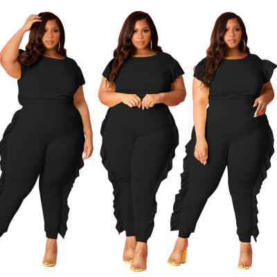 China New Design Breathable Women Casual Two Piece Set Plus Size Women Clothing for sale