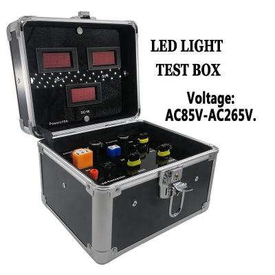 China Water/Dustproof/Lightweight Aluminum Silver Test Box LED Headlight Test Box Led Headlight Testing AC85V-AC265V Test Demo for sale