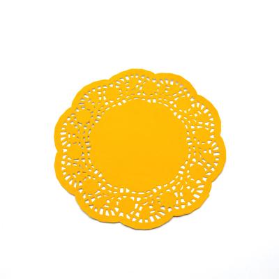 China Factory stocked wholesale tablecloth directly around white paper lace square round paper doilies 12 inch for sale