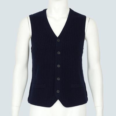 China High Quality Sale Cashmere Cashmere V-Neckline V-neck Vest Sale Men Anti-Wrinkle Warm Winter Warm Vest for sale