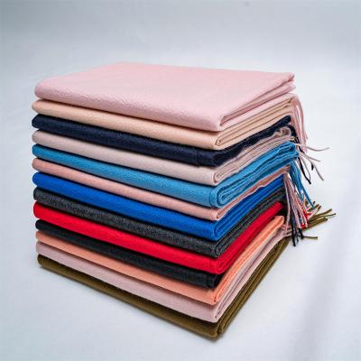 China High quality 100% cashmere cashmere scarf double sided pashmina scarf pure comfortable 100% custom cashmere for sale