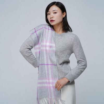 China 100% Cashmere New Arrival Wholesale Cashmere Scarf Color Shawl Wrap Double Keep Warm Designer Cashmere Female Scarves for sale